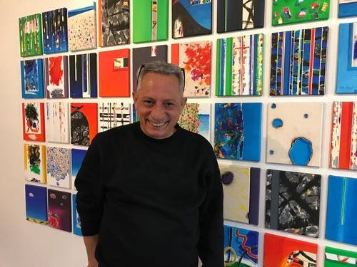 Utställningen Färg och Sten vid Galleri SoHo i Västerås med George Badawi