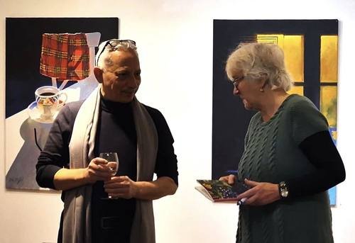 utställning med titeln Glömska Jag föddes i Aleppo i Syrien exhibition