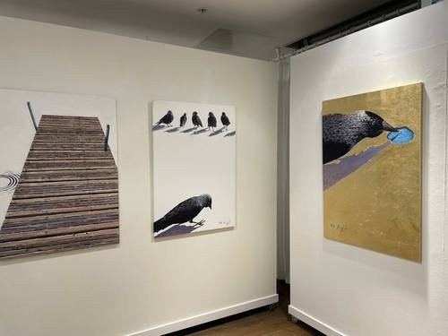 utställning med titeln Glömska Jag föddes i Aleppo i Syrien exhibition